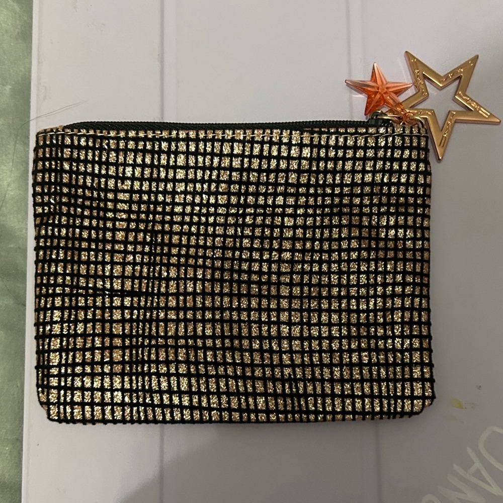 Gold and Black Women's Change Purse